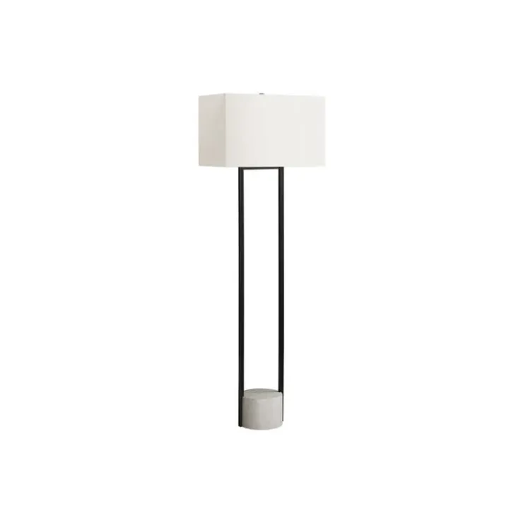 Monarch 62"H Metal Floor Lamp Black Clearance