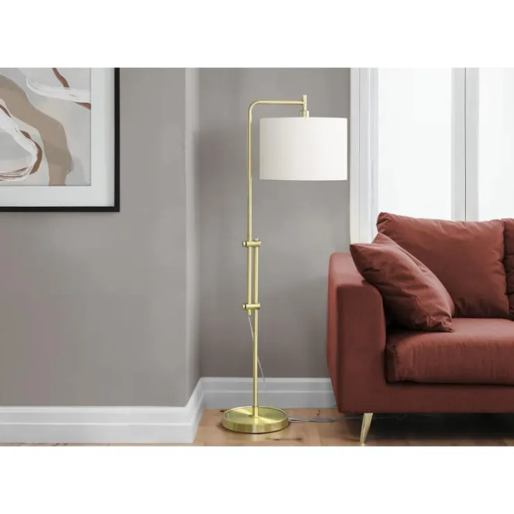 Monarch 63"H Metal Floor Lamp Gold Outlet