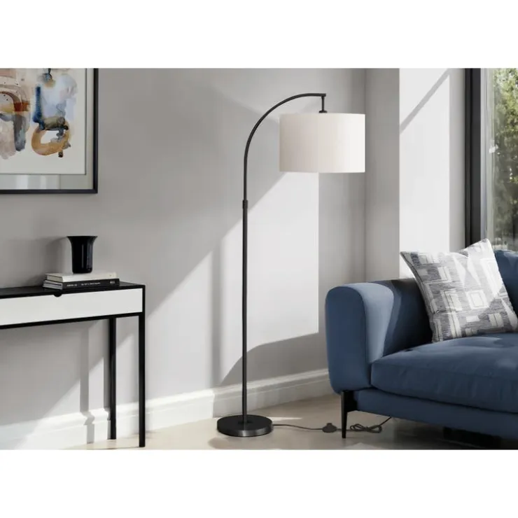 Monarch 65"H Metal Floor Lamp Black New