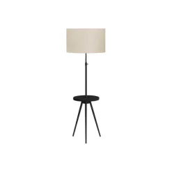 Monarch 63"H Metal Floor Lamp with USB Ports Black Sale