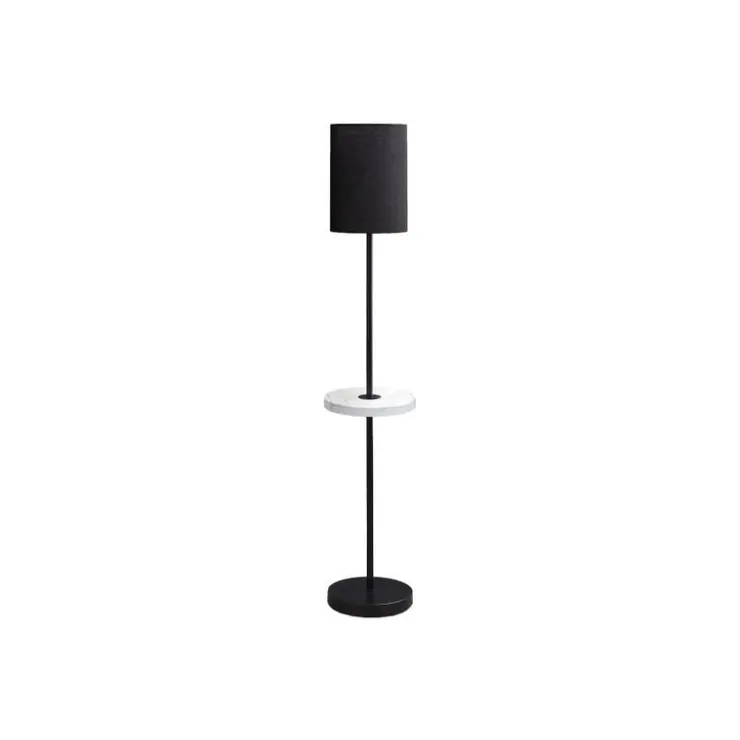 Monarch 62"H Metal Floor Lamp with USB Port Black New