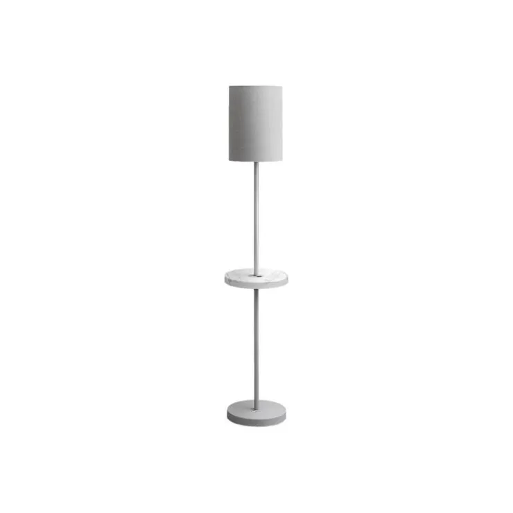 Monarch 62"H Metal Floor Lamp with USB Port Silver Hot