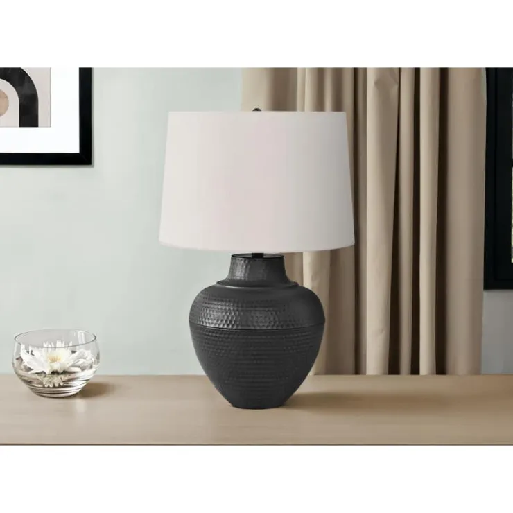 Monarch 26"H Metal Table Lamp Black Best
