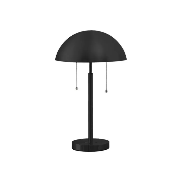Monarch 20"H Metal Table Lamp Black