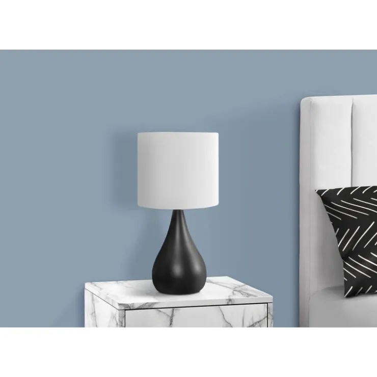 Monarch 18"H Metal Table Lamp (2pcs) Black Discount