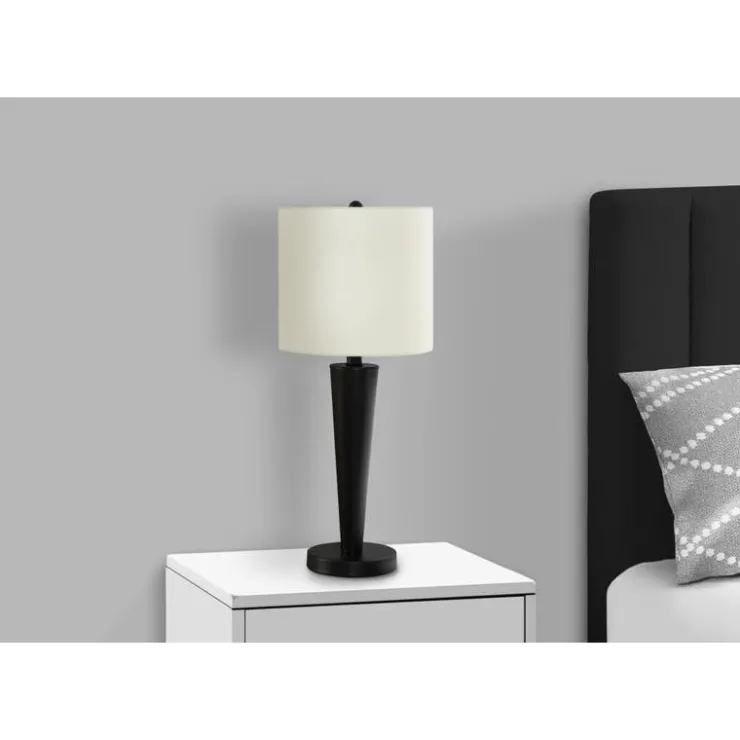 Monarch 24"H Metal Table Lamp with USB Ports (2pcs) Black Sale