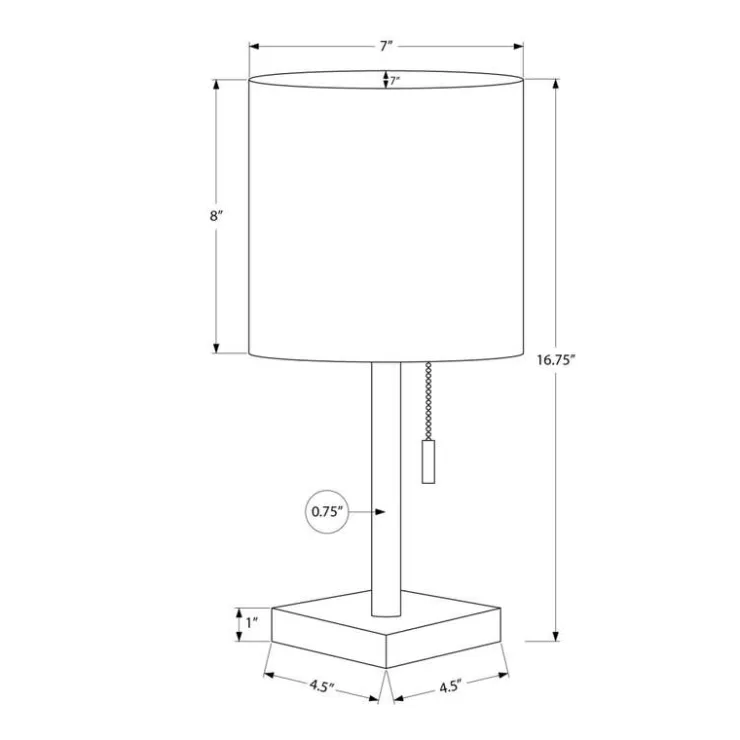 Monarch 17"H Metal Table Lamp with USB Ports (2pcs) Black Discount
