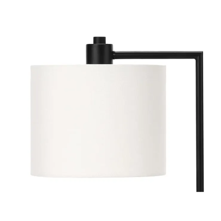 Monarch 19"H Metal Table Lamp with USB Ports Black