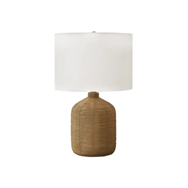 Monarch 23"H Rattan Table Lamp Brown Best