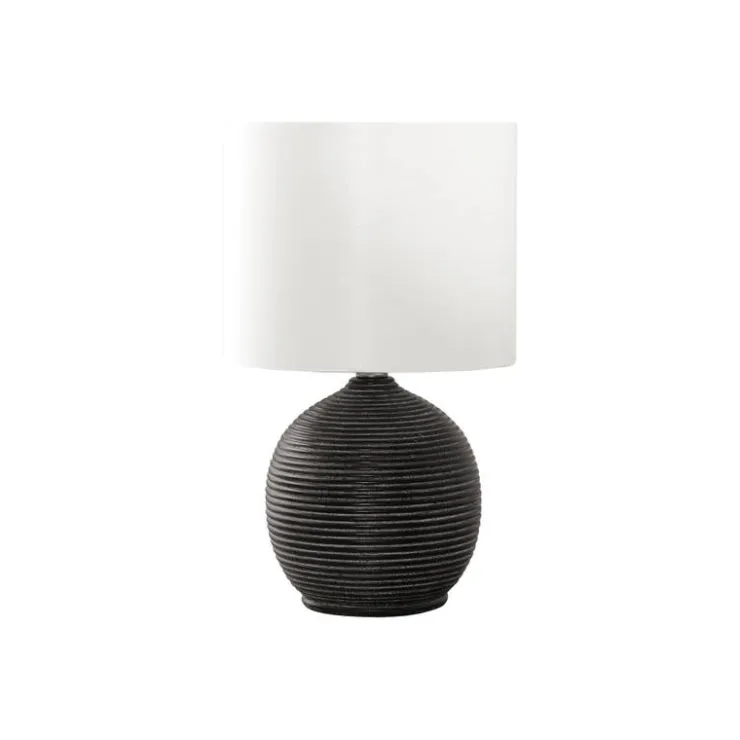 Monarch 16"H Resin Table Lamp Black