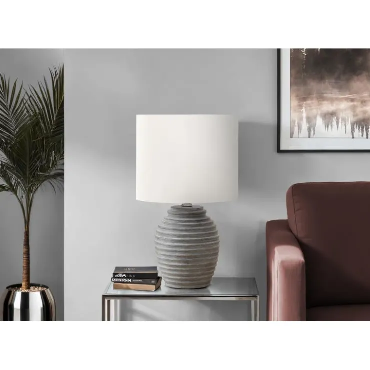 Monarch 17"H Resin Table Lamp Grey Outlet