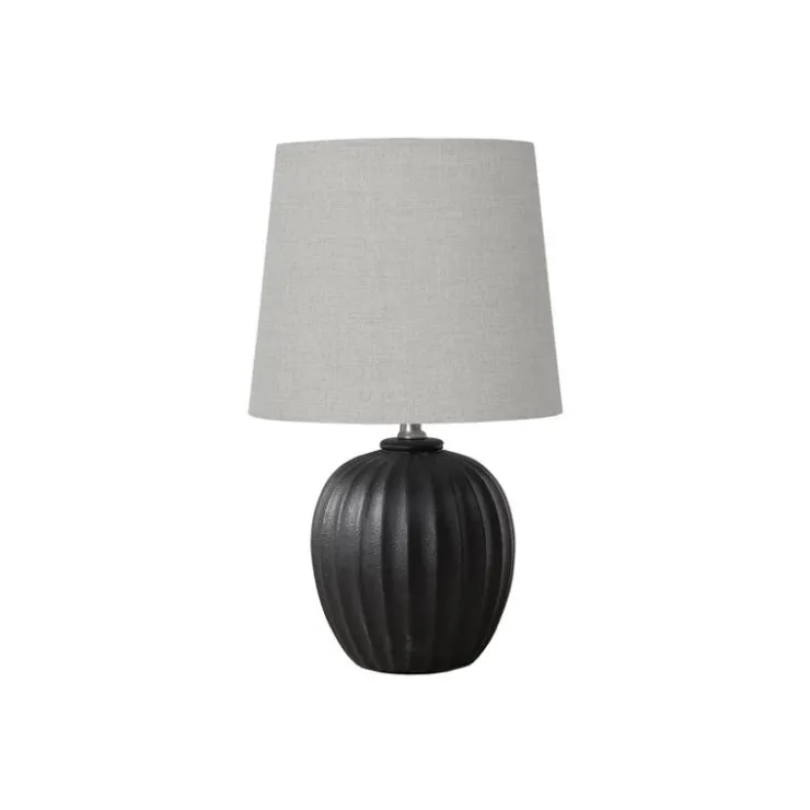 Monarch 19"H Resin Table Lamp Black