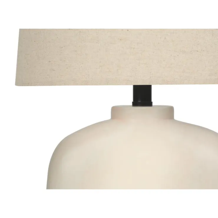 Monarch 25"H Resin Table Lamp Cream Sale