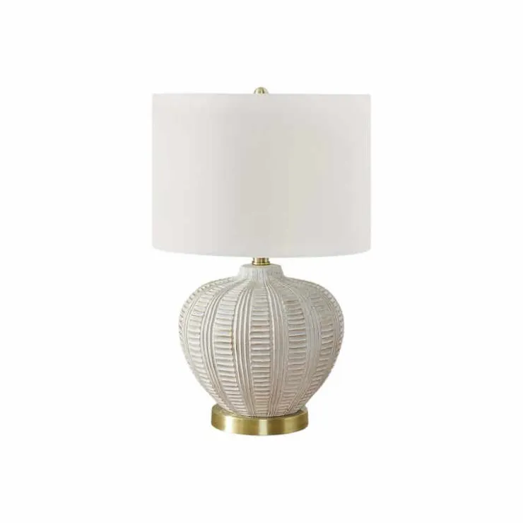 Monarch 21"H Resin Table Lamp Cream Outlet