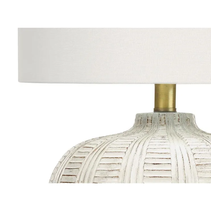 Monarch 21"H Resin Table Lamp Cream Outlet