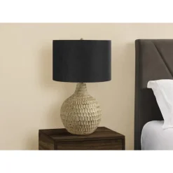 Monarch 25"H Resin Table Lamp Brown