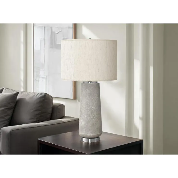 Monarch 29"H Resin Table Lamp Grey Clearance