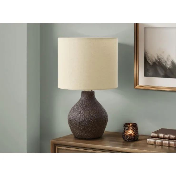 Monarch 16"H Resin Table Lamp Brown Hot