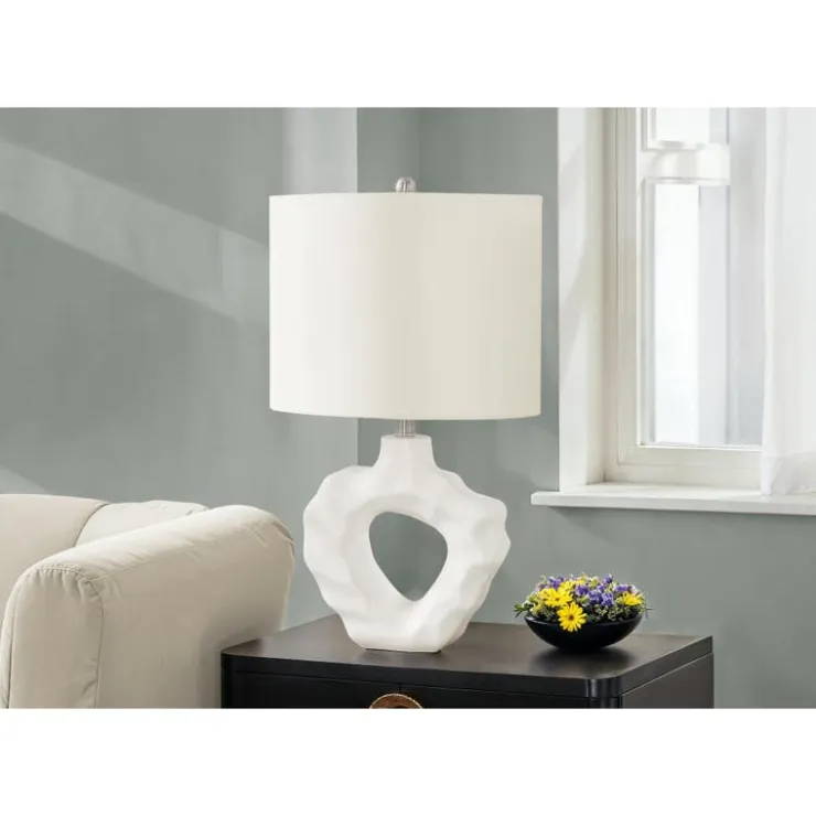 Monarch 25"H Resin Table Lamp Cream Outlet
