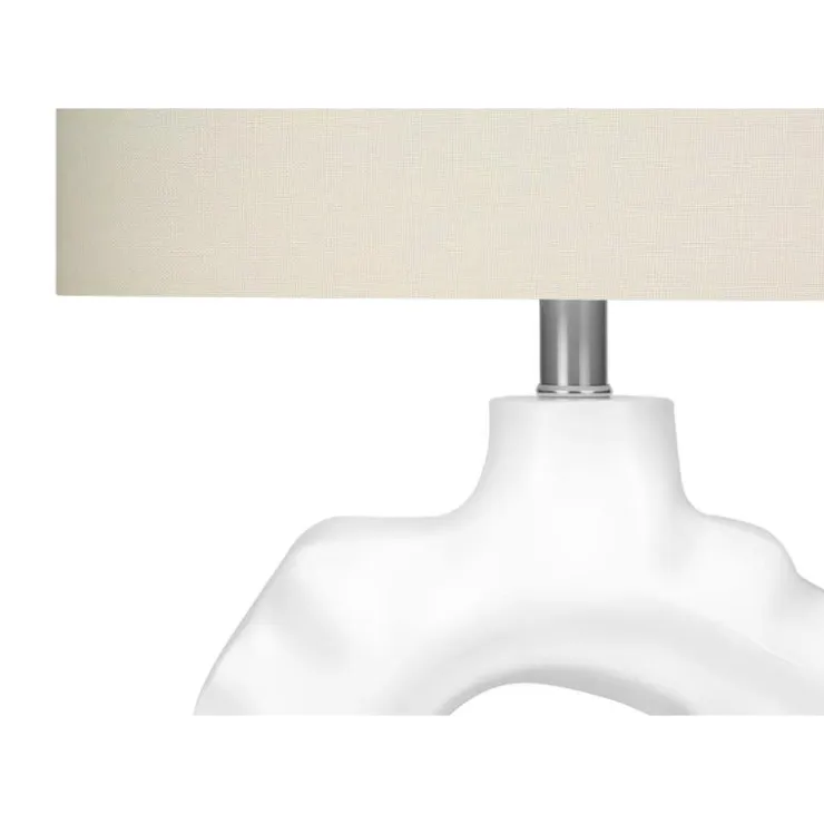 Monarch 25"H Resin Table Lamp Cream Outlet