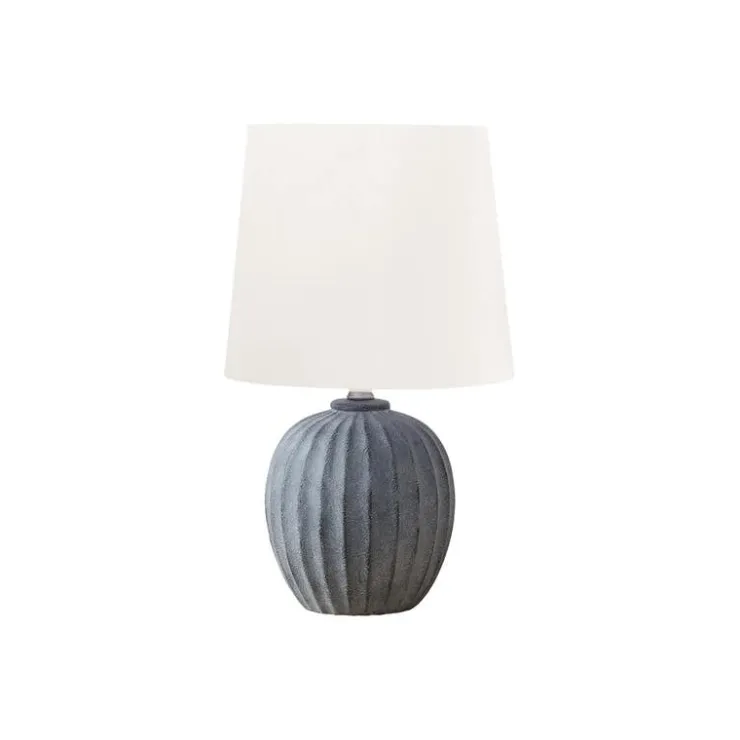 Monarch 19"H Resin Table Lamp Grey