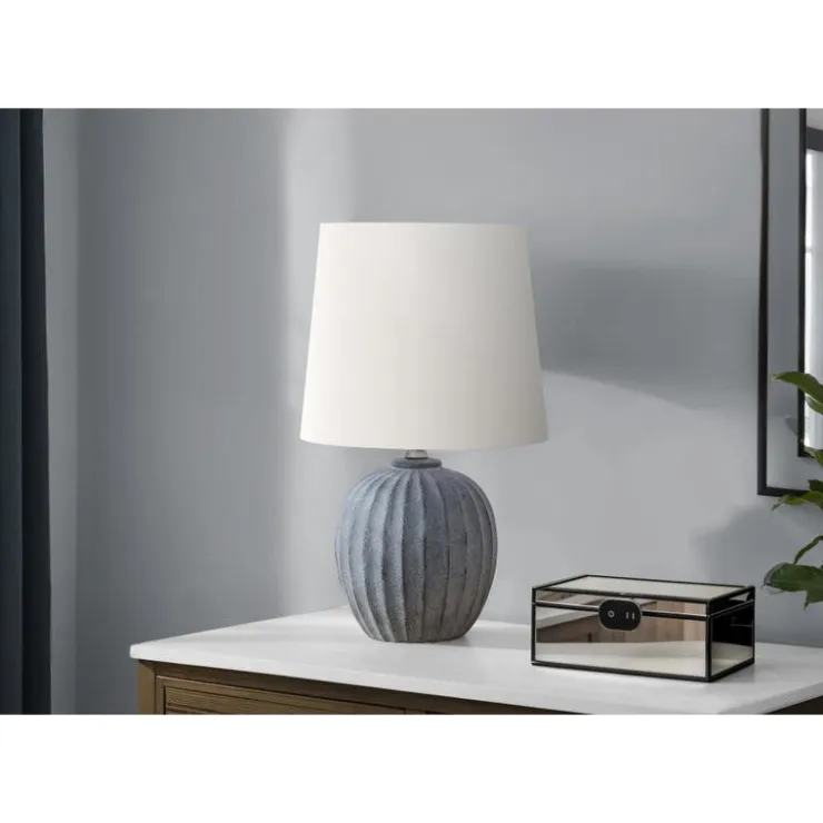 Monarch 19"H Resin Table Lamp Grey