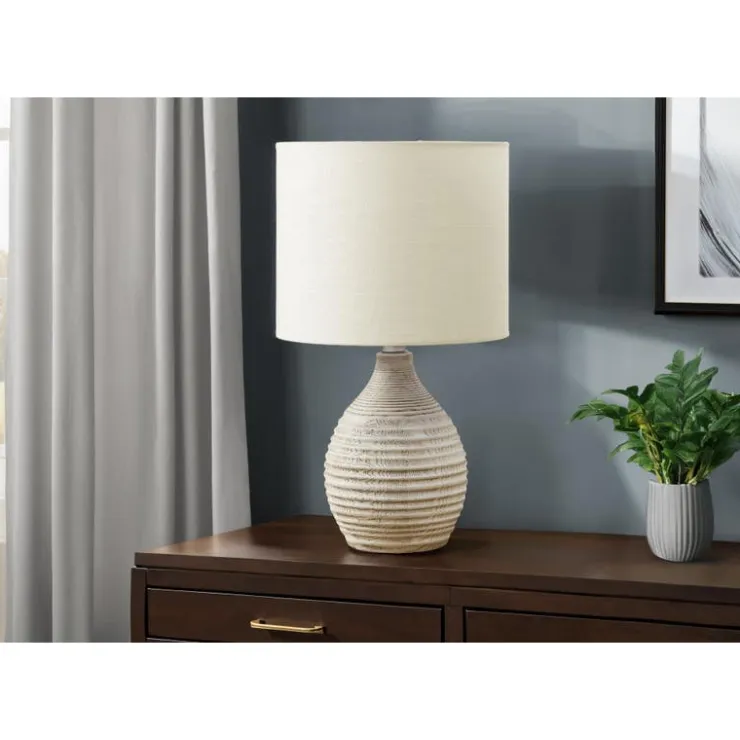 Monarch 17"H Resin Table Lamp Ivory Sale