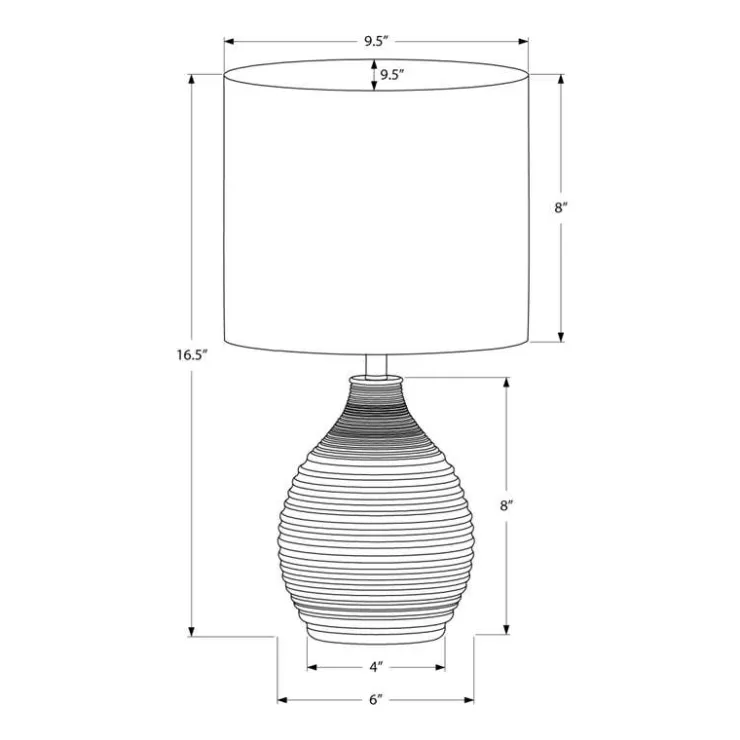 Monarch 17"H Resin Table Lamp Ivory Sale
