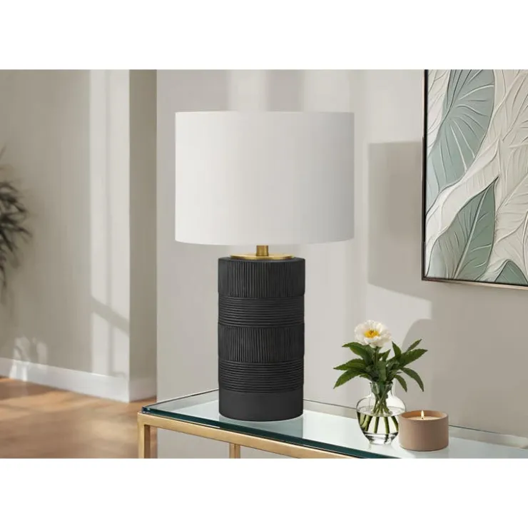 Monarch 24"H Resin Table Lamp Black Online