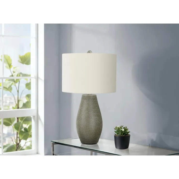 Monarch 24"H Resin Table Lamp Grey Sale