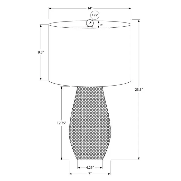 Monarch 24"H Resin Table Lamp Grey Sale