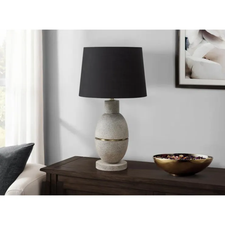 Monarch 25"H Resin Table Lamp Grey Hot