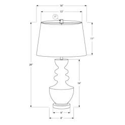 Monarch 28"H Resin Table Lamp Beige Discount
