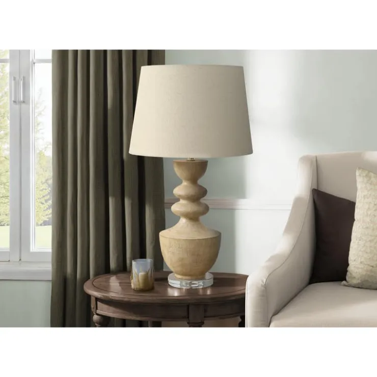 Monarch 28"H Resin Table Lamp Beige Discount