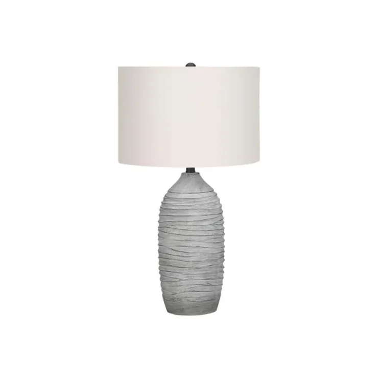 Monarch 27"H Resin Table Lamp Grey Outlet