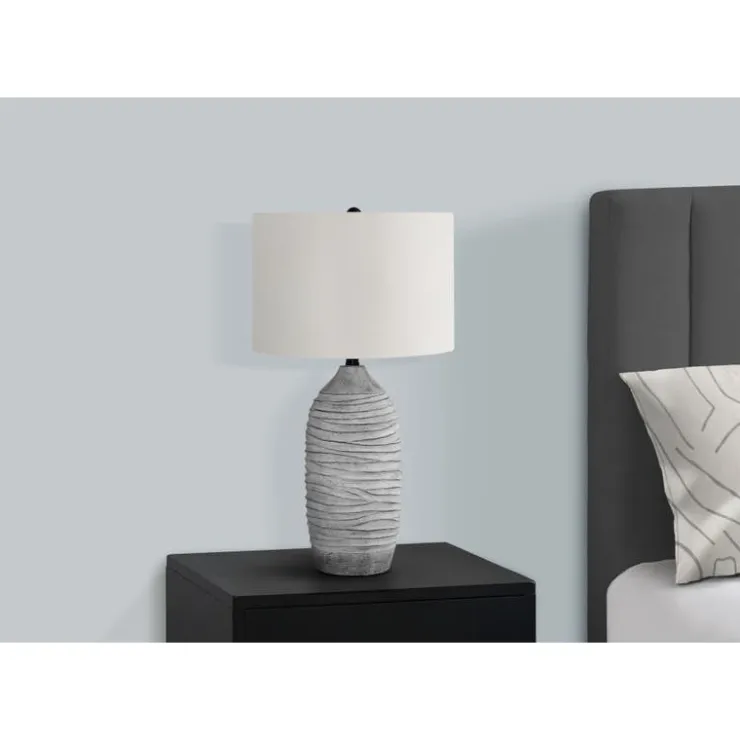 Monarch 27"H Resin Table Lamp Grey Outlet