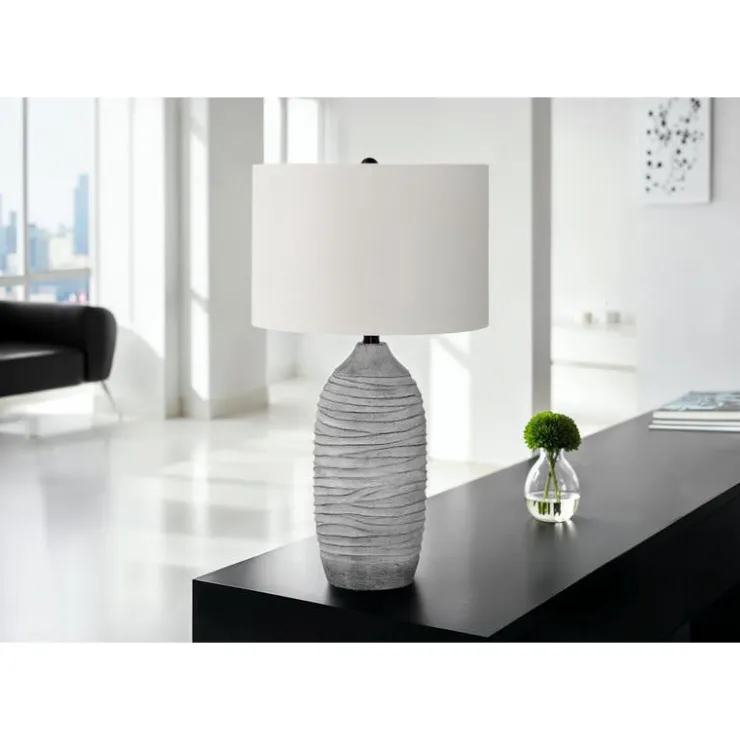 Monarch 27"H Resin Table Lamp Grey Outlet