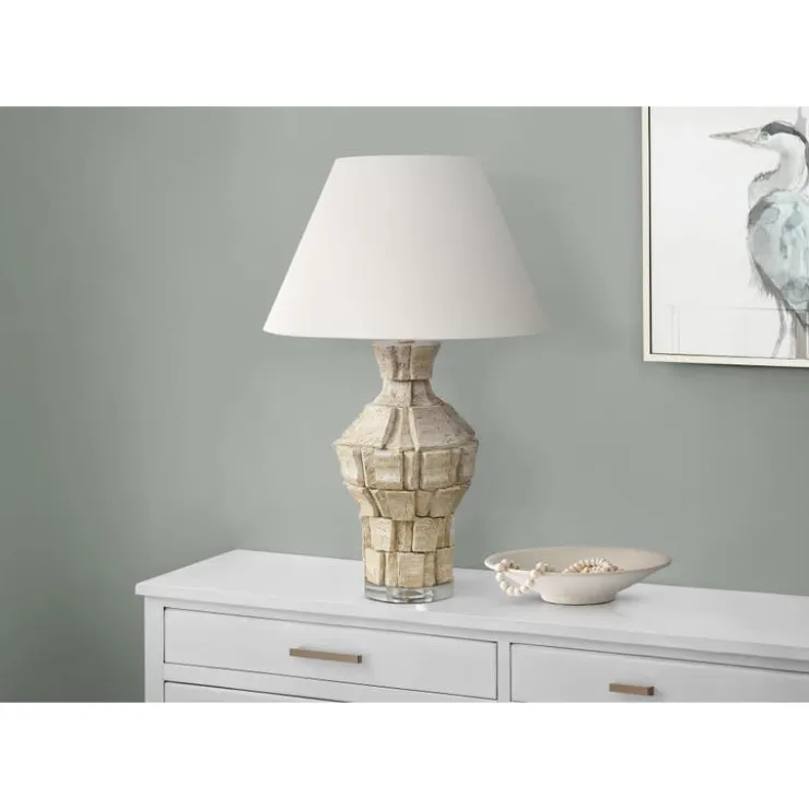 Monarch 28"H Resin Table Lamp Beige Discount