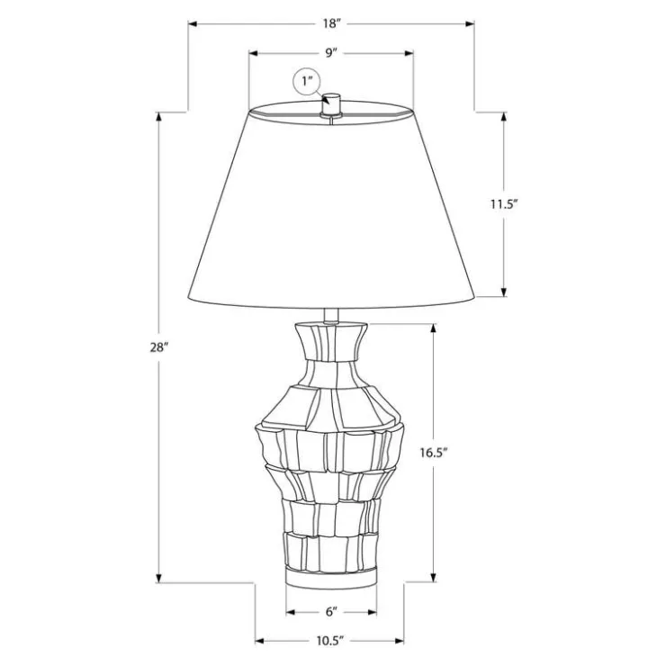 Monarch 28"H Resin Table Lamp Beige Discount