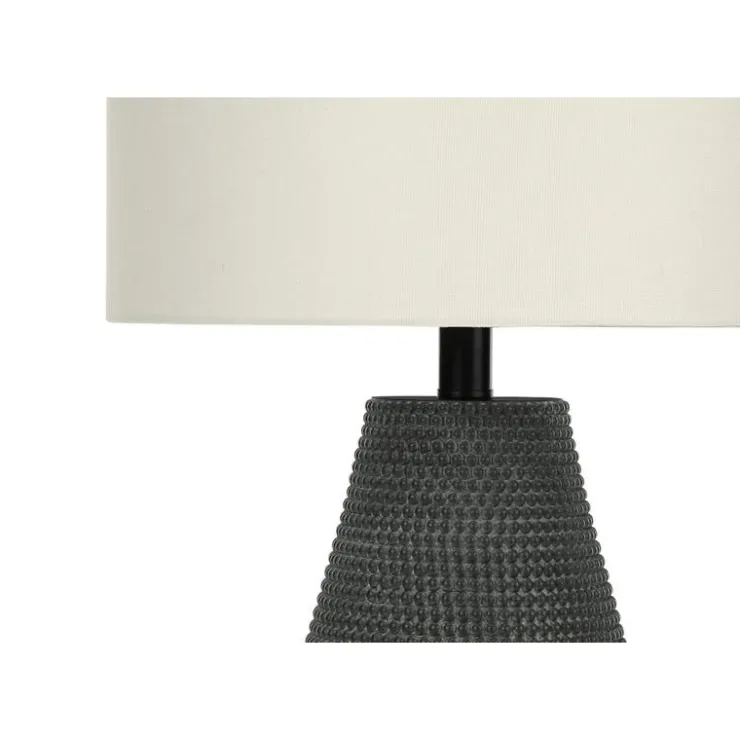 Monarch 24"H Resin Table Lamp Black