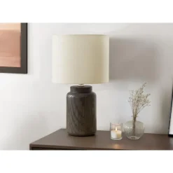 Monarch 17"H Resin Table Lamp Brown Clearance