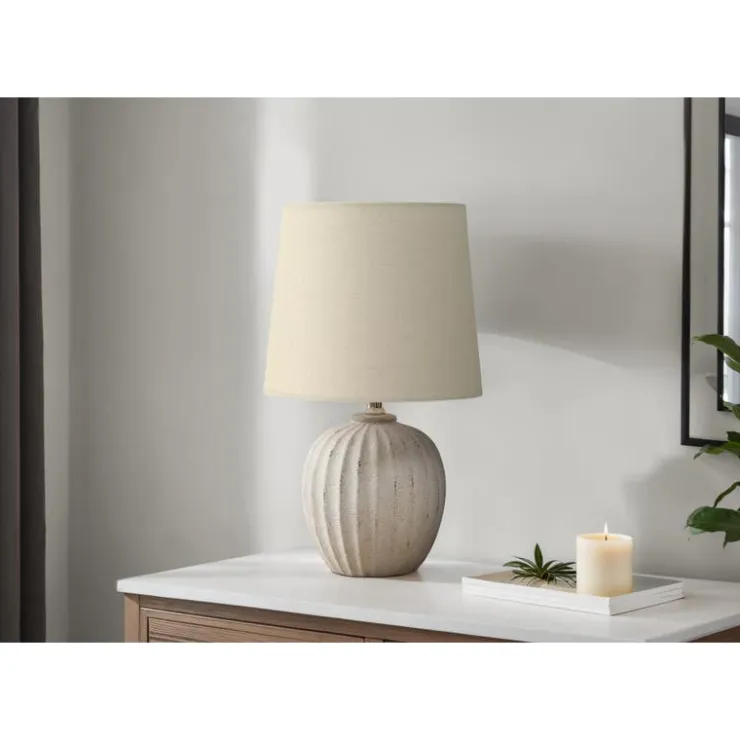 Monarch 19"H Resin Table Lamp Beige Discount