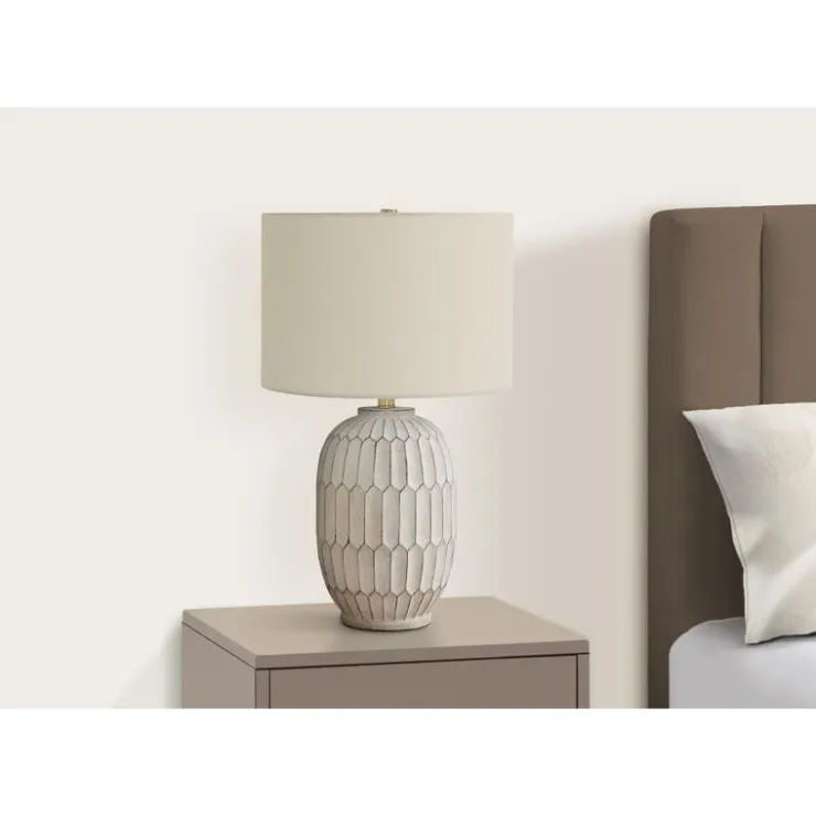 Monarch 24"H Resin Table Lamp Cream Discount