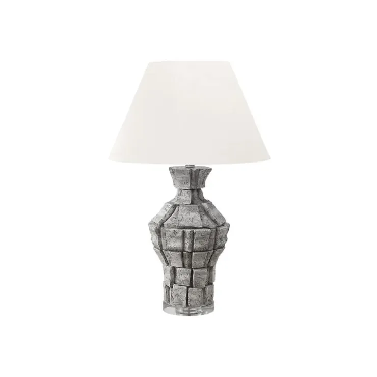 Monarch 28"H Resin Table Lamp Grey New