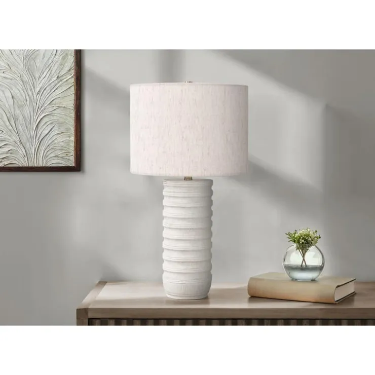 Monarch 28"H Resin Table Lamp Cream Discount