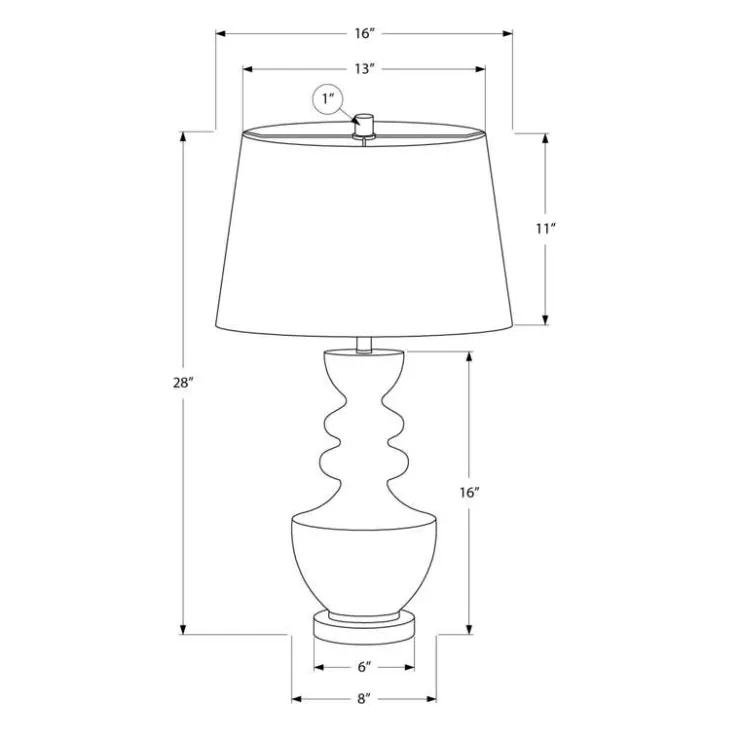 Monarch 28"H Resin Table Lamp Brown Discount