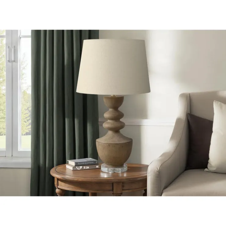 Monarch 28"H Resin Table Lamp Brown Discount