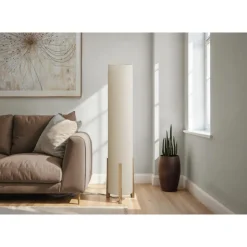 Monarch 50"H Wood Look Floor Lamp Brown Discount