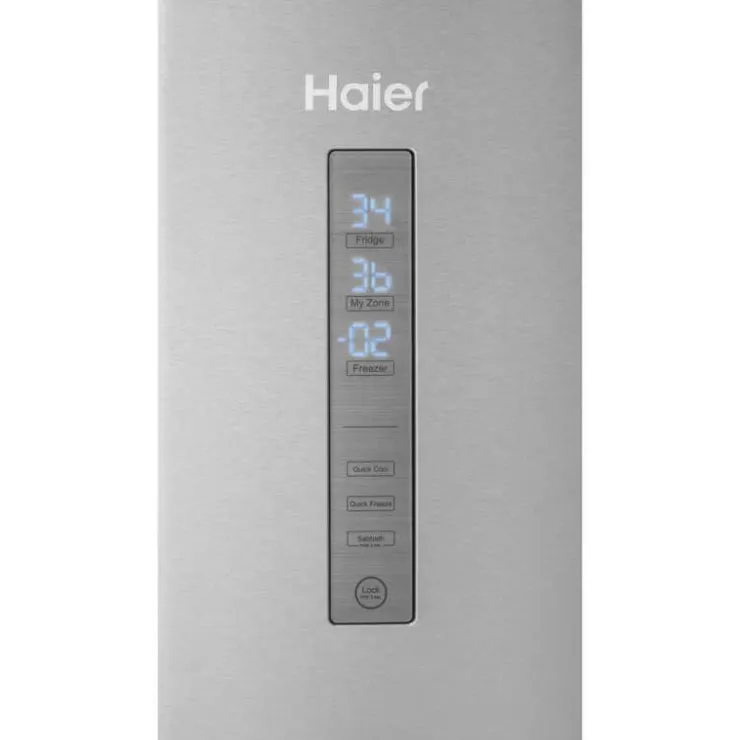 Haier 15 Cu Ft 28 In Refrigerator Bottom Freezer - HRB15N3BGS Stainless Steel New