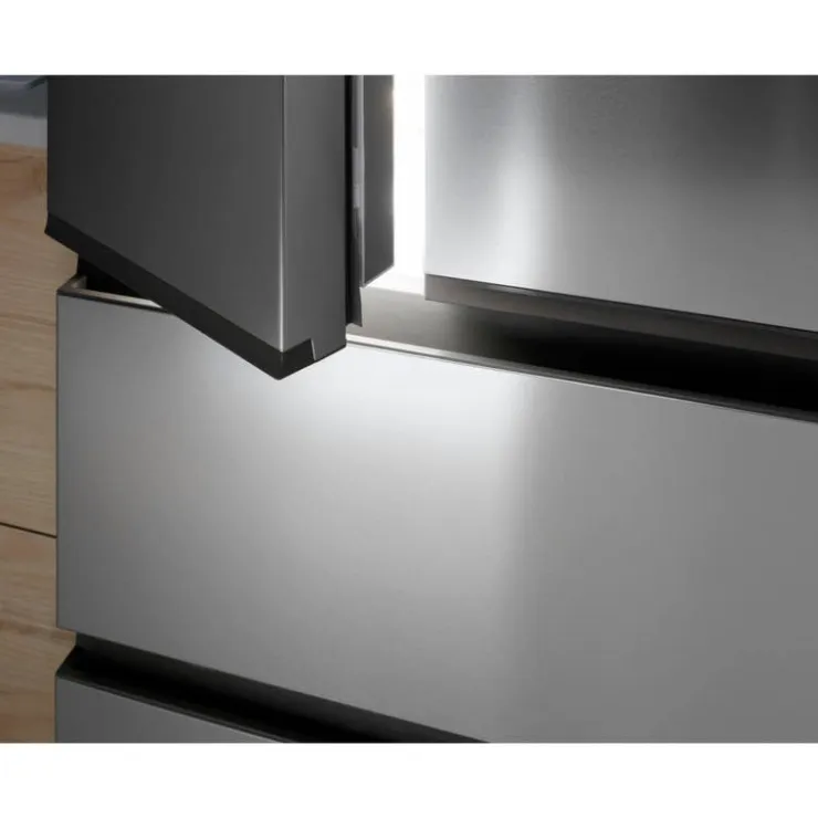 Haier 14,5 Cu Ft 28 In Refrigerator Bottom Freezer, French door - QJS15HYRFS Stainless Steel Outlet